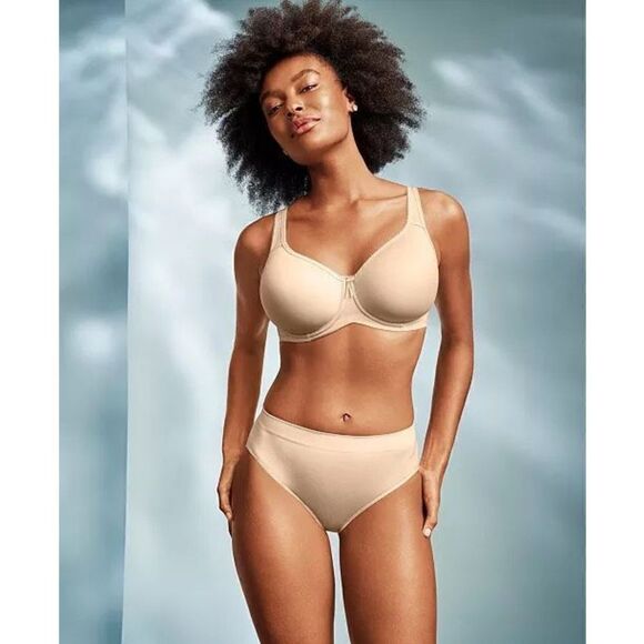 WACOAL NWT Basic Beauty Underwire T-Shirt Bra Sand 34D - Picture 4 of 6
